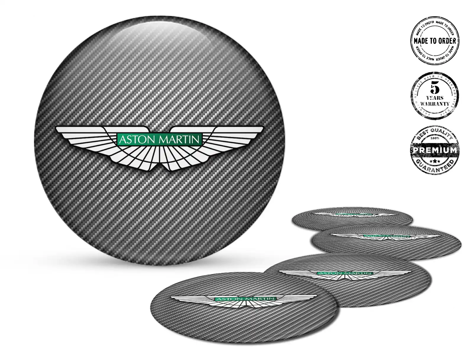 Aston Martin Édition Autocollants Roue Style Silicone de Luxe